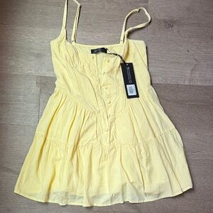 White Fox Boutique Sunny Yellow Mini Dress